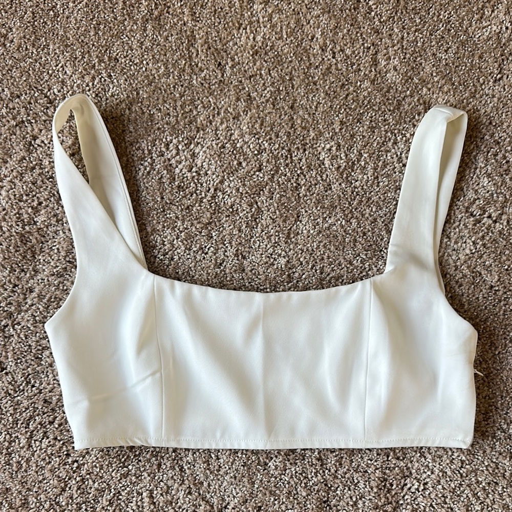 Princess Polly White Bustier Tank Top